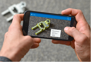 PartScout-Handy PartScout-Teileerkennung mit Fotofunktion des Handys
